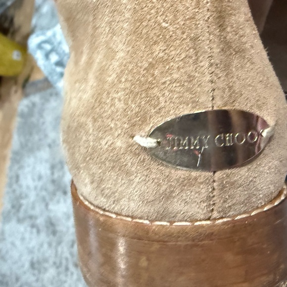 Jimmy Choo Beige Fur-Trimmed Winter Boots SZ 39 136Weekend Boot - Picture 8 of 15